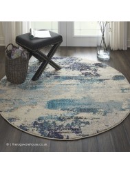 Celestial Ocean Circle Rug - Thumbnail - 2