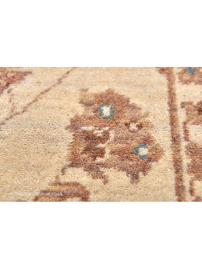 Chobi Ivory Brown Rug - 6