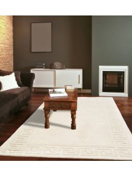 Classic Greek Key Ivory Rug - Thumbnail - 3