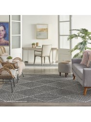 Cozumel Geo Dark Grey Rug - Thumbnail - 3