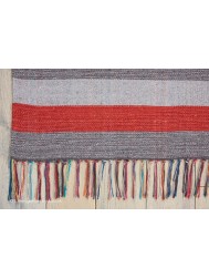 Baja Stripes Red Rug - Thumbnail - 4