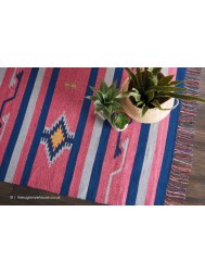 Baja Stripes Pink Rug - Thumbnail - 4