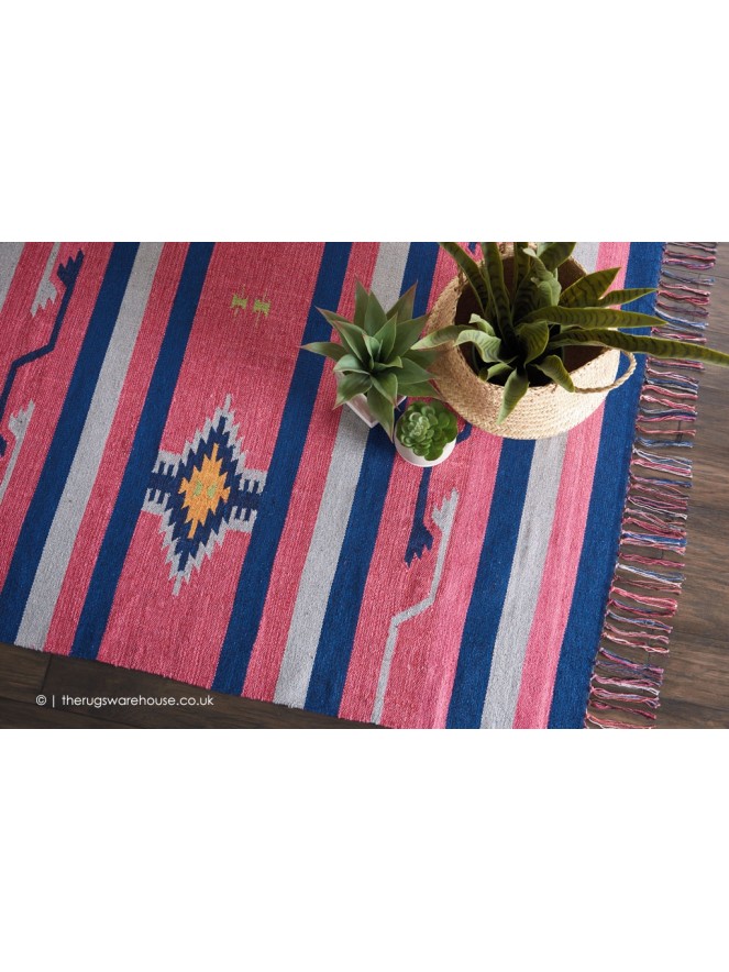 Baja Stripes Pink Rug - 4