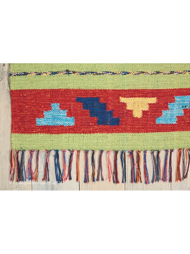 Baja Diamonds Blue Rug - 4