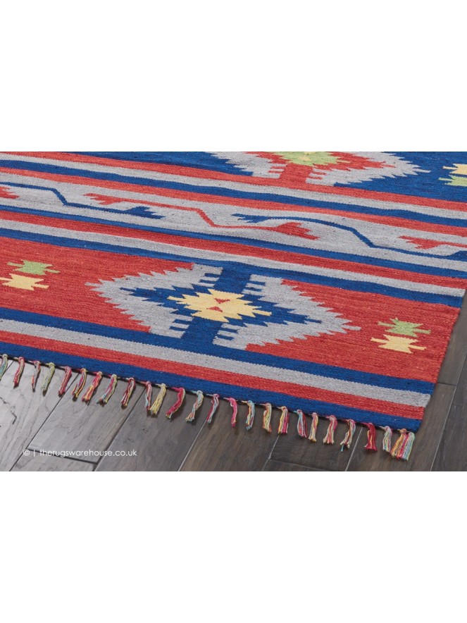 Baja Stripes Blue Rug - 3