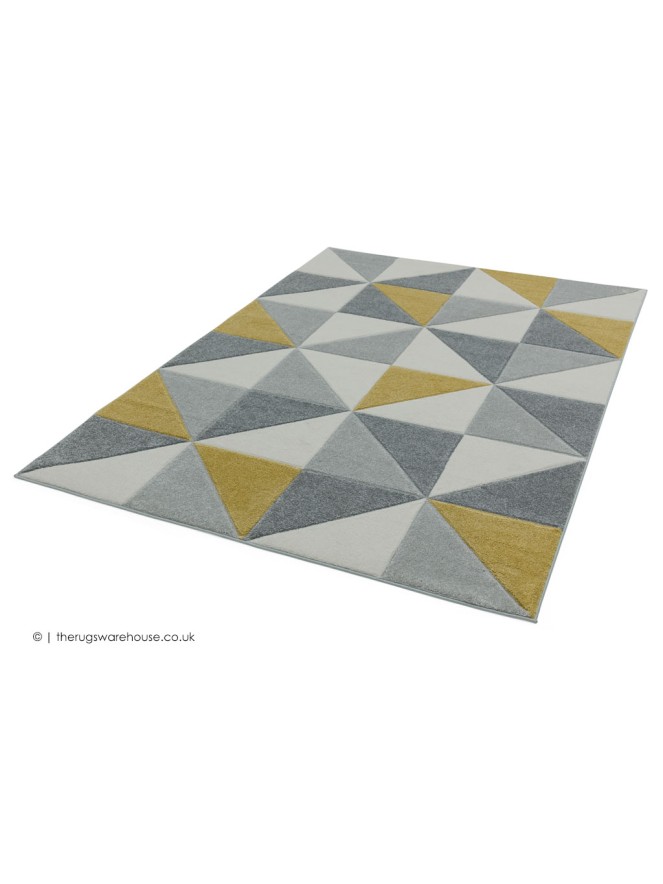 Sketch Cubic Ochre Rug - 3