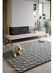 Basket Weave Grey Rug - Thumbnail - 2