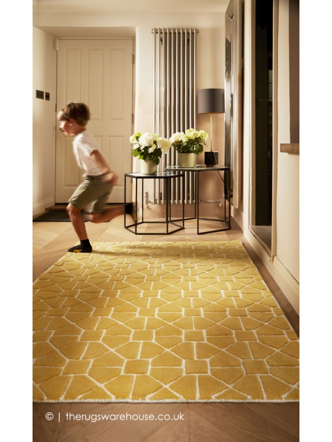 Harmony Geo Ochre Rug - 3