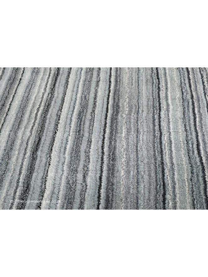 Fine Stripes Grey Rug - 4