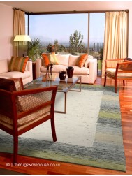 Graphic Edge Green Rug - Thumbnail - 2