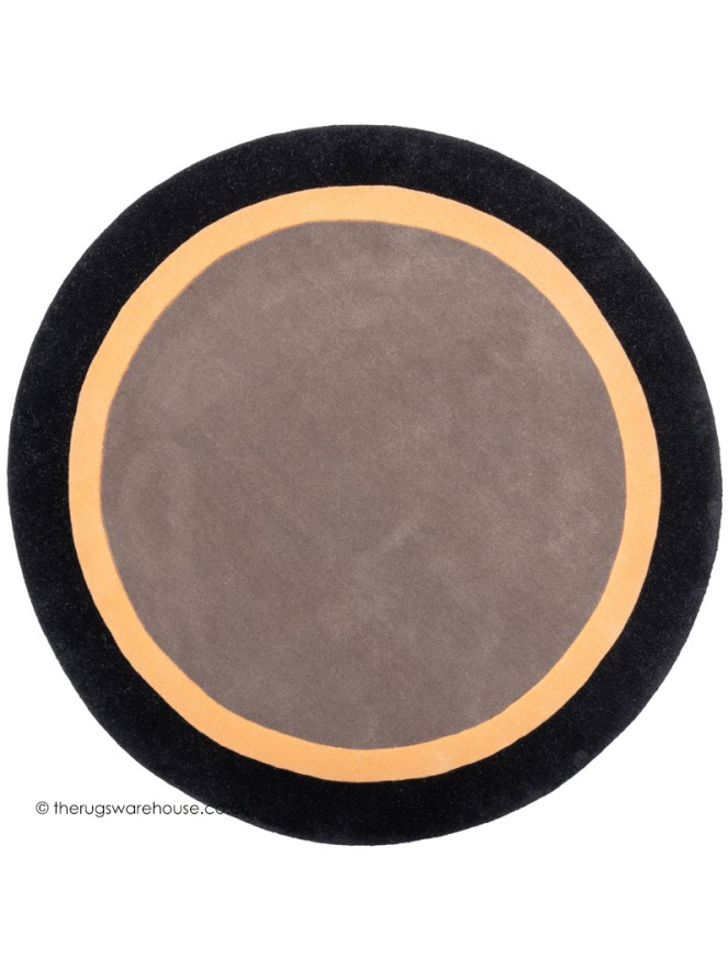 Houston Taupe Black Circle Rug - 8