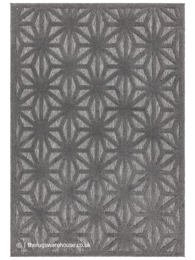 Salta Anthracite Star Rug - 7