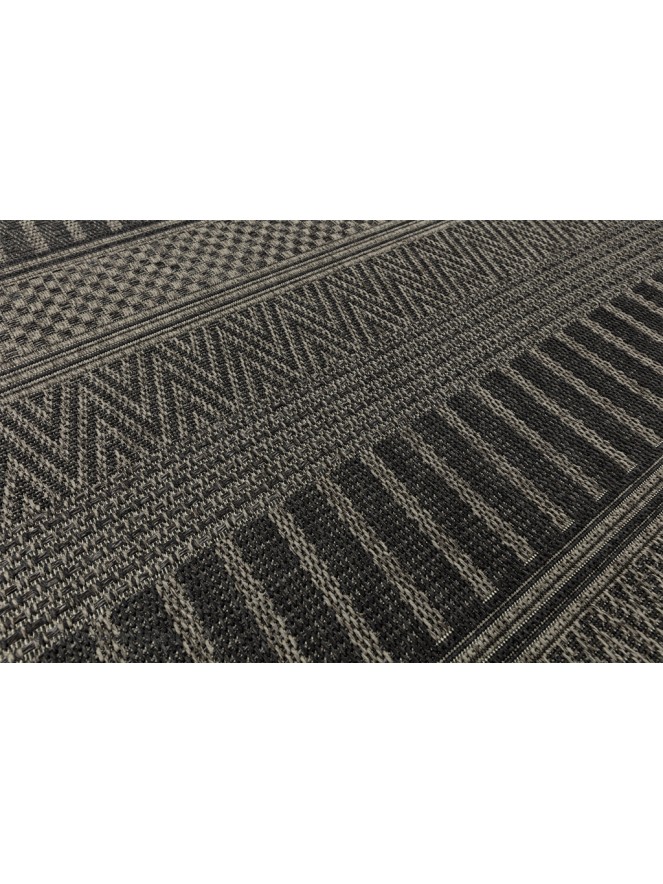 Varanda Black Stripe Rug - 5