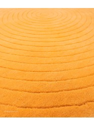 Harrare Orange Circle Rug - Thumbnail - 5