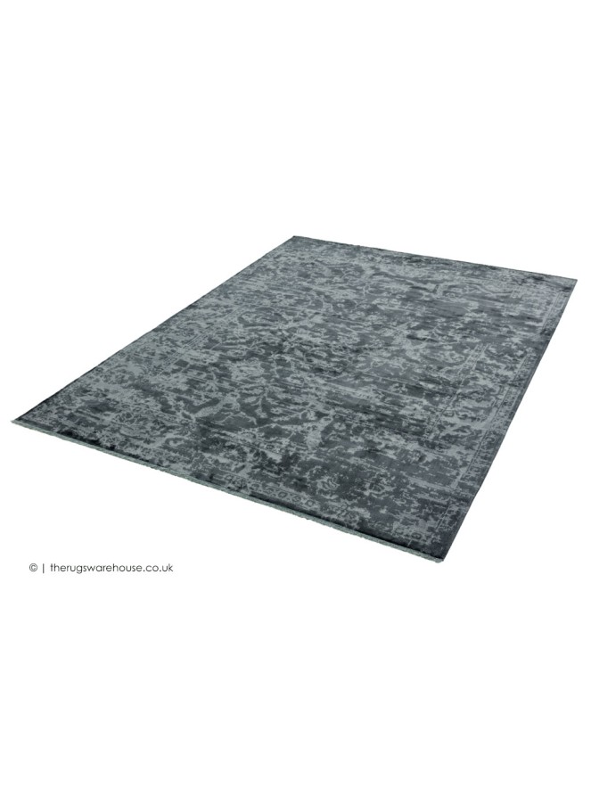 Zehraya Charcoal Vintage Rug - 6