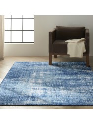 Riverflow Teal Ivory Rug - Thumbnail - 3