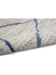 Riverflow Ivory Blue Rug - Thumbnail - 4