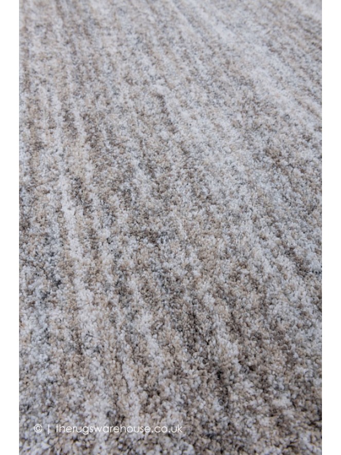 Dunya Beige Silver Circle Rug - 4