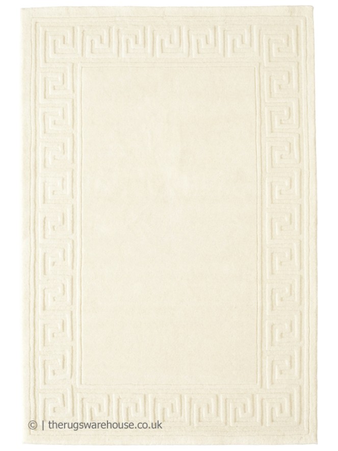 Classic Greek Key Ivory Rug - 8