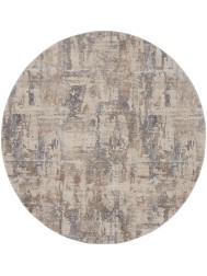 Esta Beige Circle Rug - Thumbnail - 7