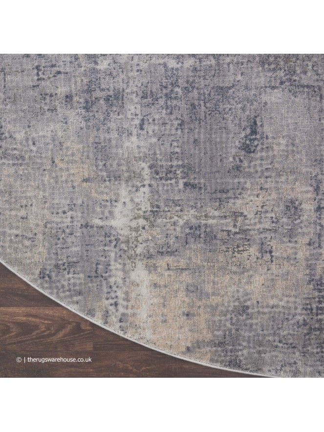 Esta Grey Circle Rug - 5