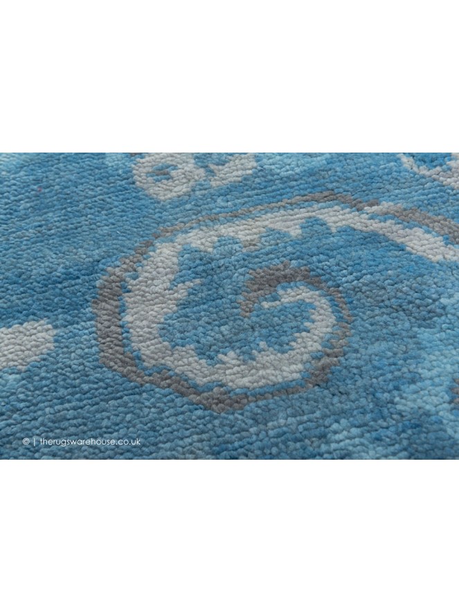 Blue Ushak Rug - 6