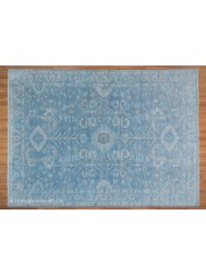 Blue Ushak Rug - Thumbnail - 7
