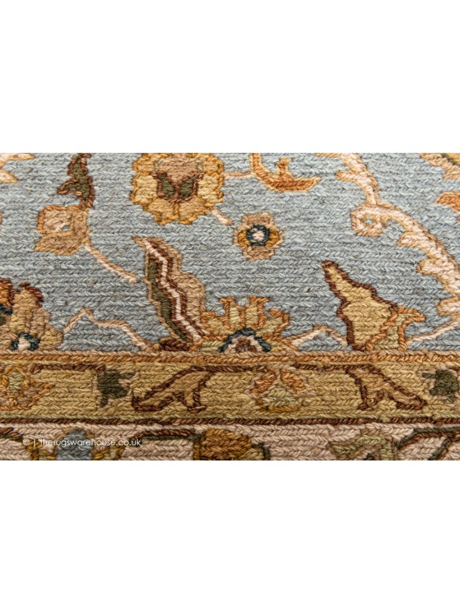 Sumak Blue Cream Rug - 7