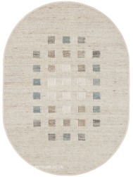 Babati Teal Mix Oval Rug - Thumbnail - 5