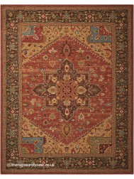 Shivaz Rust Rug - Thumbnail - 8