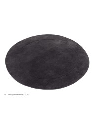 Helsinki Charcoal Circle Rug - Thumbnail - 7