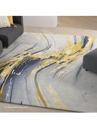 Prismatic Grey Yellow Rug - Thumbnail - 2