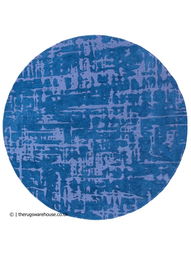 Suarez Blue Round Rug - 7