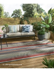 Spectro Stripes Sedonia Rust Rug - Thumbnail - 3