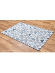 Oshin Grey Teal Rug - Thumbnail - 8