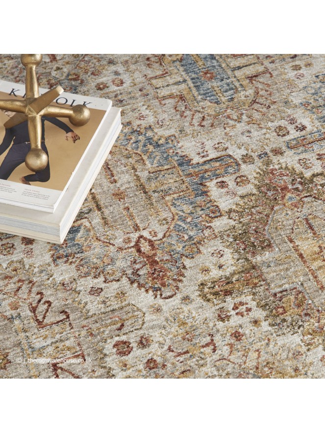 Sahar Vintage Ivory Multi Rug - 7