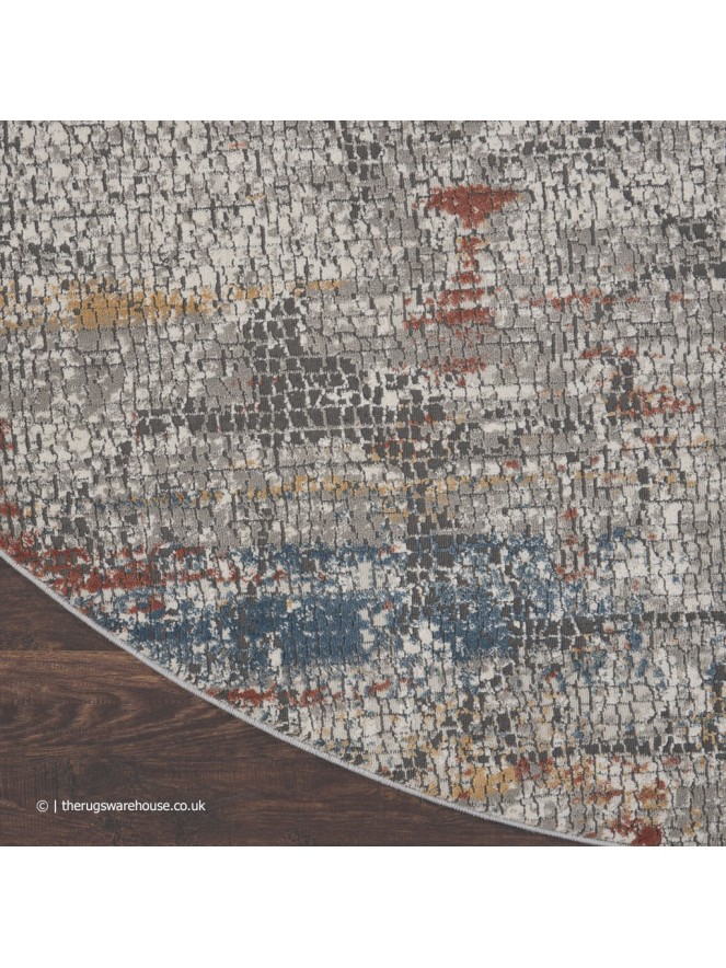 Rustic Art Circle Rug - 7