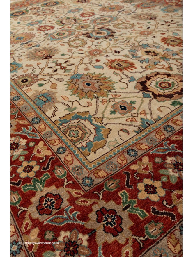 Indo Heriz 214 Rug - 6