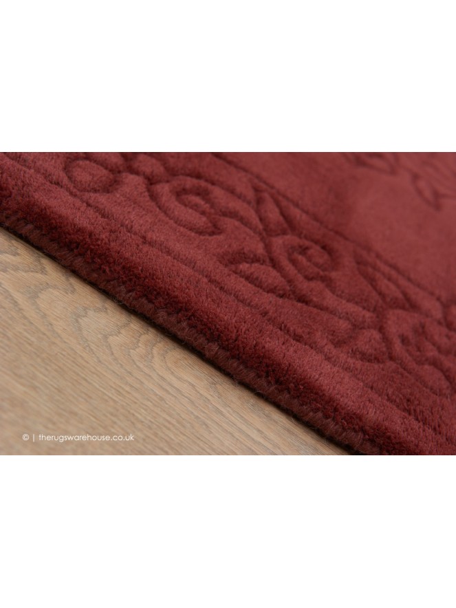 Royale Aubusson Rose Oval Rug - 3