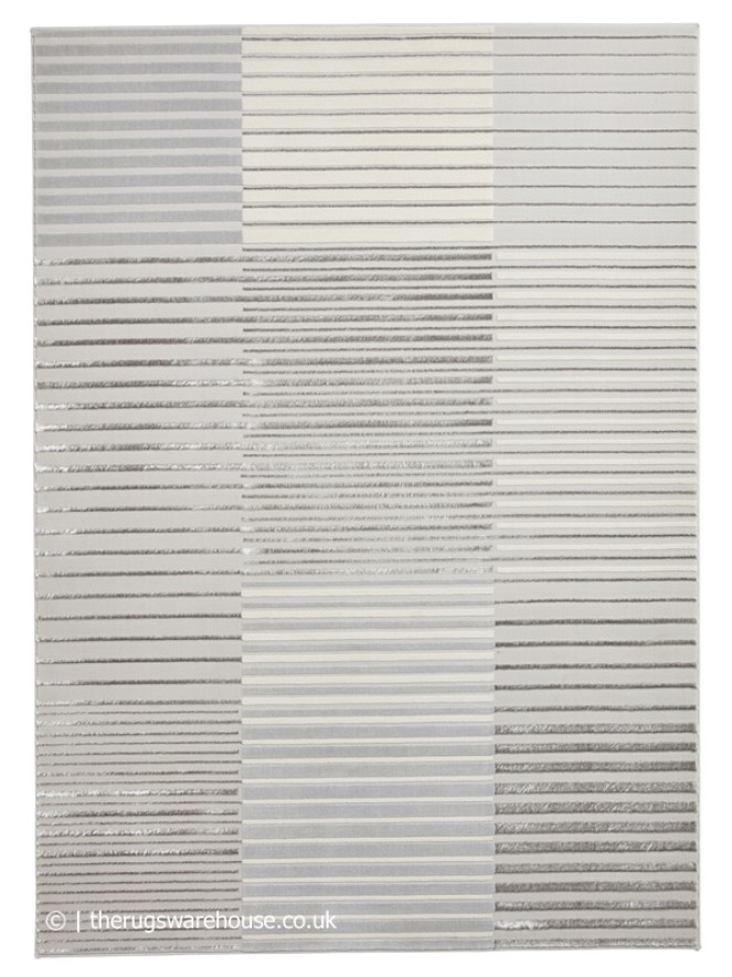 Apollo Stripe Grey Ivory Rug - 4