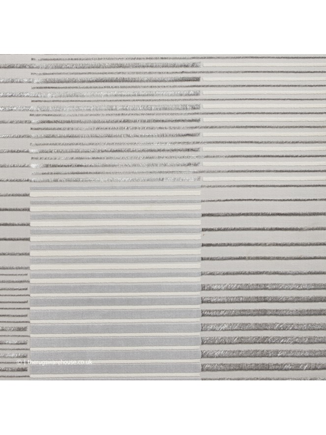 Apollo Stripe Grey Ivory Rug - 7
