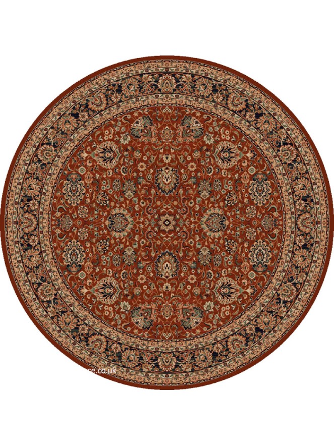 Kolam Red Round Rug - 3