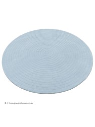 Harrare Blue Circle Rug - Thumbnail - 7