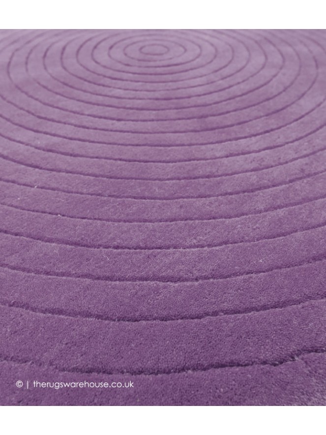 Harrare Purple Circle Rug - 4