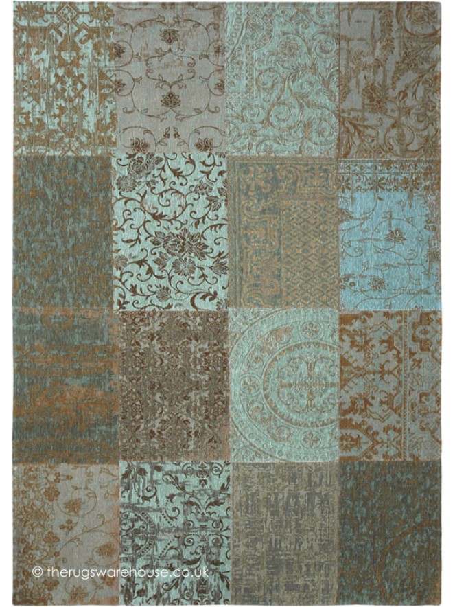Vintage Sea Blue Rug - 5