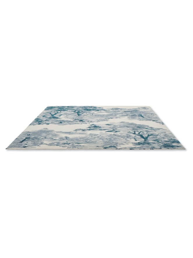 Toile Light Blue Rug - 4