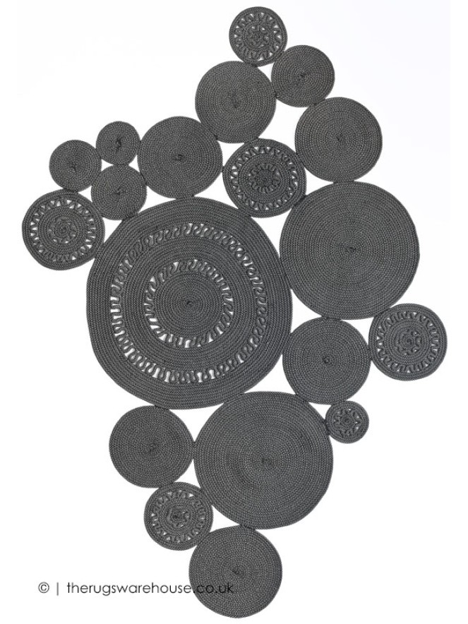 Alyssa Patchwork Smoke Rug - 5