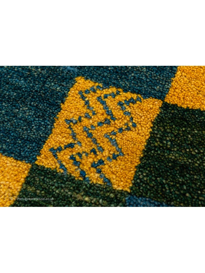 Gabbeh Squares Red Rug - 6