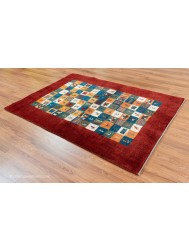 Gabbeh Borders Tribal Rug - Thumbnail - 8