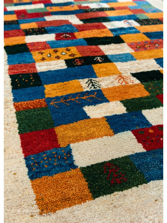 Gabbeh Cream Multi Rug - 5